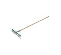 Leborgne, Râteau Forgé 16 Dents Droites Batipro, Manche en Bois Certifié PEFC 100%, Outil de Jardinage Durable et Efficace pour Entretien de Pelouse et Jardin, Idéal pour Tous les Jardiniers