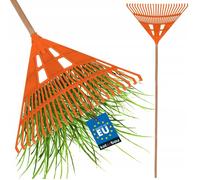 Râteau de Feuilles Robuste et pratique en Plastique - Orange - 610 mm - KOTARBAU®