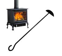 Râteau de Foyer Accessoires de Barbecue Résistants avec Pelle | Outils de Nettoyage pour Pelle à Charbon pour Poêle à Bois, Four, Fourneau, Barbecue Extérieur et Grill