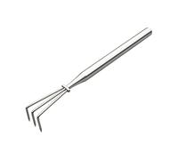 Râteau de haute résistance outil de jardinage en acier inoxydable | Râteau métallique haute résistance Cultivateur manuel pour désherber ameublir le sol plantation en