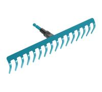 Râteau de jardin Combisystem de Gardena : râteau pratique avec 16 dents, accessoire idéal pour ratisser, désherber et travailler le sol, largeur de travail 41 cm, pour tous les manches cs (3179-20)