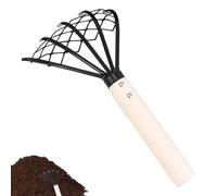 Râteau de Jardin Pelle à Palourdes à Long Manche | Outil Manuel de Cultivateur et Bêche avec Poignée Ergonomique pour Désherbage Sol Terre Sable Jardin Jardinage Extérieur
