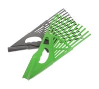 Râteau de Jardin pour Feuilles en Plastique Dur et Débris | Tête de Remplacement Légère, Compatible Plusieurs Manches, pour Cour, Parc et Tontes D’herbe