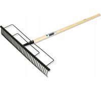 Râteau de jardin - Râteau à feuilles en métal - 32 dents - Manche de 165 cm - Manche renforcé
