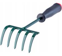 Râteau de jardin - Râteau à main - Avec houe - Largeur 25 cm - 5 dents - Petit