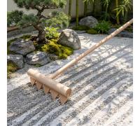 Râteau de jardin zen pour extérieur, grand râteau japonais pour le sable de roche