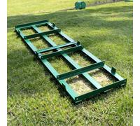 Râteau de nivellement de pelouse, 1,2 m, râteau robuste pour tracteur tout-terrain, planeur de cour pour gravier, sol de pelouse, râteau électrique de 20,9 kg avec cadre en acier, qualité
