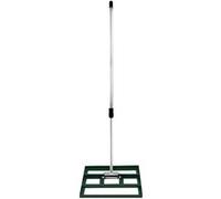 Râteau de Nivellement de Pelouse en Acier Galvanisé Vert 50 cm L Manche Vert G