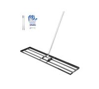 Râteau de Nivellement de Pelouse Manche 213cm pour Large Terrain Golf 121,9x25,4cm