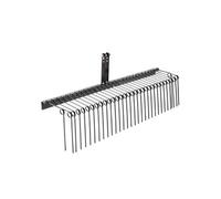 VEVOR Râteau paysager remorqué 1830 mm – 32 dents acier – attelage 3 points catégorie 1