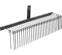 Râteau paysager traîné 183 cm Scarificateur de gazon Râteau à 32 dents
