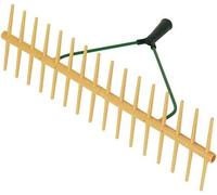 Râteau plastique (double face polypropylène 16 dents support ø 27 mm sans manche pour foin/herbe/feuilles) de Kerbl 29162