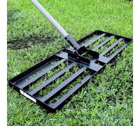 Râteau pour niveler la pelouse Walensee 7ft avec un manche en acier 76x25,5 cm