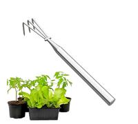 Râteau Robusté Grand Cultivateur Ergonomique Anti-Rouille | Petit Râteau Paysage Outil Manuel pour Bêcher Niveler Aérer la Terre et les Feuilles de Gazon