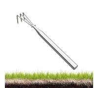 Râteaux de Pelouse Cultivateur Ergonomique Anti-Rouille | Râteau en Métal Cultivateur Manuel Robuste pour Désherbage et Aération du Sol en Extérieur Jardin Pelouse et Massifs