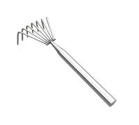 Râteaux de Pelouse Manche Long en Acier Inoxydable pour Outil de Jardinage | Râteau à Main Robuste de Jardin pour Désherbage Aérer Sol Planter Jardin Pelouse Feuilles