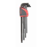 Râtelier 9 clés males extra-longues 6 pans a tête sphérique 1,5 a 10 mm SAM - 67AR9AL