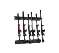 VEVOR Râtelier d'Armes Verticale 6 Emplacements Rack à Fusils en Métal Capacité de Charge 81,6 kg Support Mural pour Arme à Feu Rangement des Cabines Fusils de Chasse Maison Bureau Magasin Chasseur