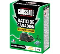 Raticide Canadien 7 Sachets Céréales 140g Anti-Rats Résistants Prêt À L’Emploi Pour Lieux Secs - Carcdf140