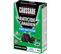 Raticide Canadien - Anti Rats & Souris - Efficacité Radicale - Lieux Sec & humides-40 Appâts pâtes - Prêt à l'emploi - Une