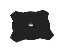 Ratioparts Couteau à débroussailleuse 4 Dents Diamètre 230 mm Diamètre d'alésage 25,4 mm Épaisseur 1,4 mm Noir