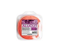 Ratioparts Fil de Nylon 1,3 mm en Aluminium Cousu 15 m de Fil de Tondeuse Rond Orange