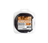 Ratioparts Fil de Nylon 2,4 mm en Aluminium coudé 15 m 4 pans Noir