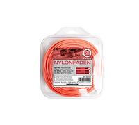 Ratioparts Fil de Nylon de 2,7 mm Copolymer 15 m de Fil Rond pour Tondeuse Orange