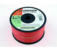 Ratioparts Fil de Nylon de 3,5 mm Copolymer 50 m de Fil Rond pour Tondeuse Orange