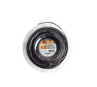 Ratioparts Fil Nylon 2,4 mm Tornado Copolymer 70 m Fil de Tondeuse Noir, Bobine Debroussailleuse