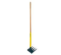 Râtissoire 4 dents + réglette Batipro manche en bois LEBORGNE - 439002