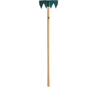 Ratissoire 4 dents + réglette Duopro - Manche bois 130 cm - Certifié PEFC