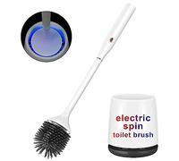 Ratolo Brosse WC électrique en silicone, brosse et support ventilé, à poser au sol, montage mural sans perçage, rechargeable