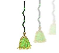 Ratpzou Witches Broom Halloween Decor with Light Spooky Sounds 35" | Light Up Moving Broomsticks, Dancing Magics Witch Broom For Indoor & Outdoor Porch Halloween Party Decorations