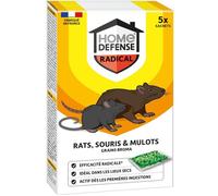 Rats souris mulots céréales 125 g - HOME DEFENSE - HDRASMUC
