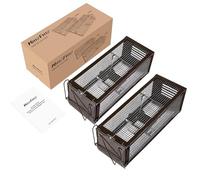 Ratzfatz Piège à Rats Multi-Catch Cage XXL, Sensibilité Ajustable, No Kill, Réutilisable, pour Usage Intérieure/Extérieure, pour Attraper Les Souris Les Rats et Autres Rongeurs de Taille Similaire (1)