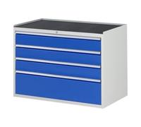RAU Armoire à tiroirs Rau avec tapis antidérapant 4 tiroirs -XXL 3x150 1x270mm Quantité:1
