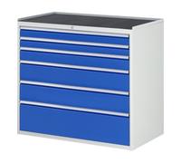 RAU Armoire à tiroirs Rau avec tapis antidérapant 6 tiroirs-XXL 2x90 1x120 2x180 1x270mm Quantité:1