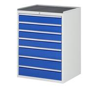 RAU Armoire à tiroirs Rau avec tapis antidérapant 7 tiroirs -XL 4x120 3x150mm Quantité:1