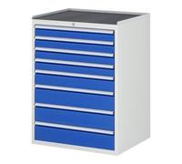 RAU Armoire à tiroirs Rau avec tapis antidérapant 8 tiroirs -XL 4x90 1x120 3x150mm Quantité:1
