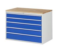 RAU Armoire à tiroirs Rau hêtre-top et 5 x tiroirs -XXL 2x120 2x150 1x180mm Quantité:1