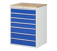 RAU Armoire à tiroirs Rau hêtre-top et 7 x tiroirs-XL 4x120 3x150mm Quantité:1