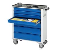 RAU Chariot à outils Rau avec 7 tiroirs métal LxPxH 700x350x860mm Quantité:1