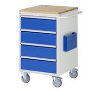 RAU Chariot de montage Rau hêtre-top 4 x tiroir-L 4x180mm LxPxH 580x650x975 mm Quantité:1