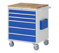 RAU Chariot de montage Rau hêtre-top 6 x tiroirs-XL 3x90, 3x150mm LxPxH 770x650x975 mm Quantité:1