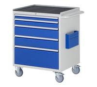 RAU Chariot de montage Rau métal 5x tiroir 1x60 1x90 2x150 1x270mm LxPxH 770x650x975mm Quantité:1