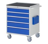 RAU Chariot de montage Rau métal 5x tiroir 2x120 2x150 1x180mm LxPxH 770x650x975mm Quantité:1