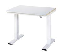 RAU Établi adlatus RAU 300 réglable en hauteur électriquement Plan de travail avec revêtement en tôle d'acier 1000 mm x 800 mm Quantité:1