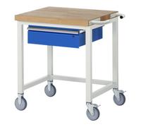 RAU Établi mobile Rau avec traverse et tiroir LxPxH 750x700x880mm Quantité:1