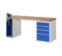 RAU Établi Rau modèle 7510 avec 4 tiroirs et armoire LxPxH 2000x900x840mm Quantité:1